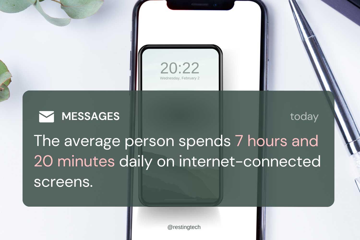 average person screen time