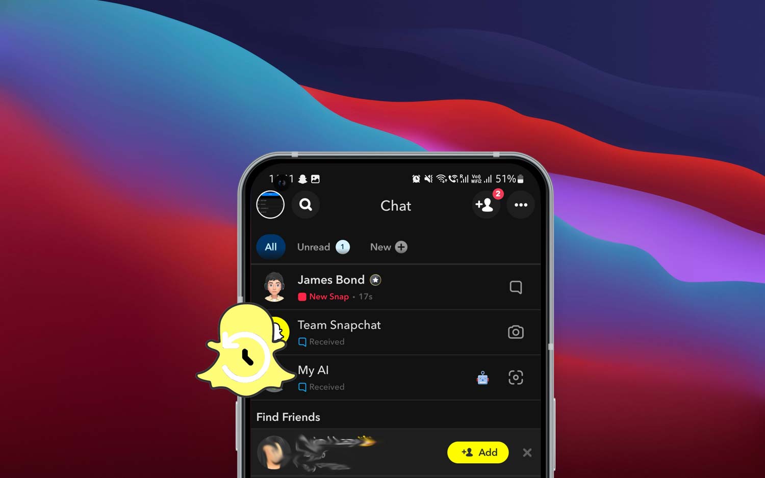 can you recover deleted snaps featured