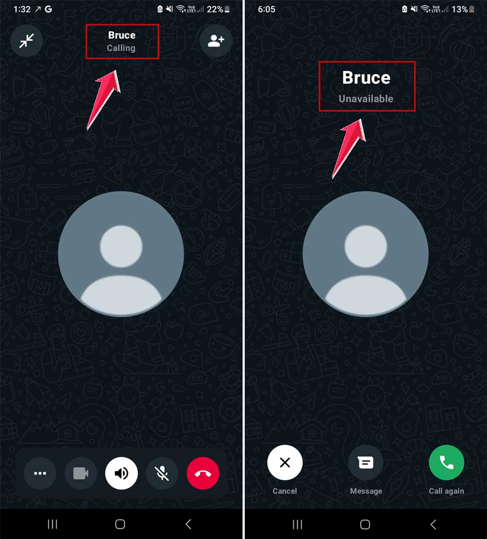 check calling a blocked. number in whatsapp
