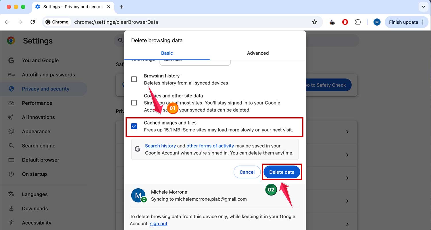 clear cached images and files in chrome in mac clear cached images and files in chrome in mac