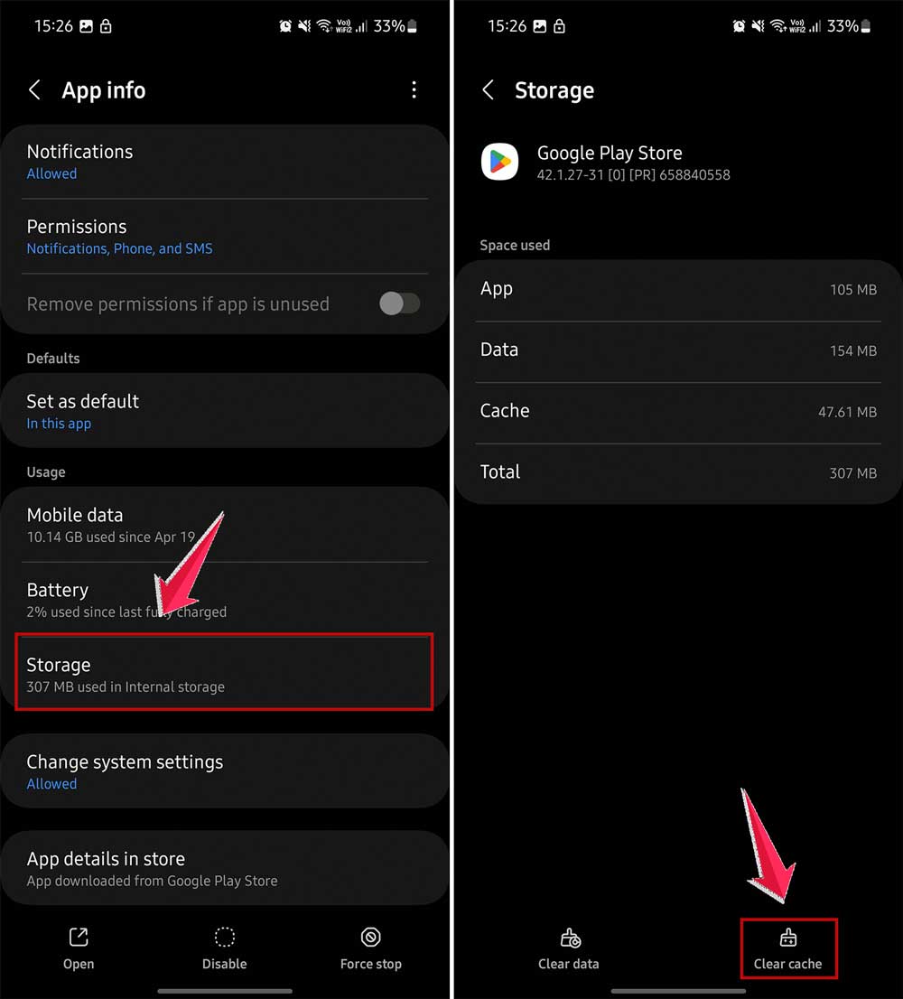 clear playstore cache in android clear playstore cache in android
