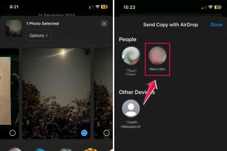click on airdrop then select the iphone users