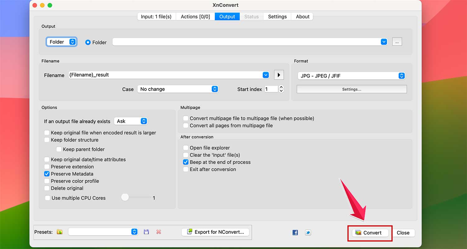 click on convert in xn converter app in mac click on convert in xn converter app in mac