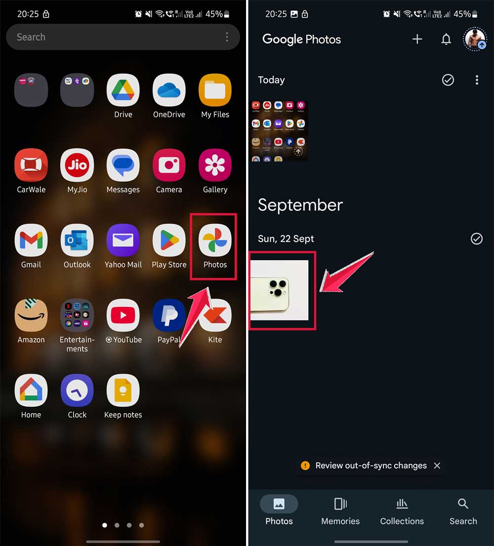 click on google photo then select the photo you want edit click on google photo then select the photo you want edit