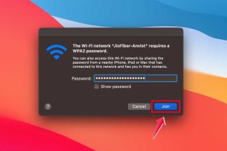 click on join on wifi mac xll