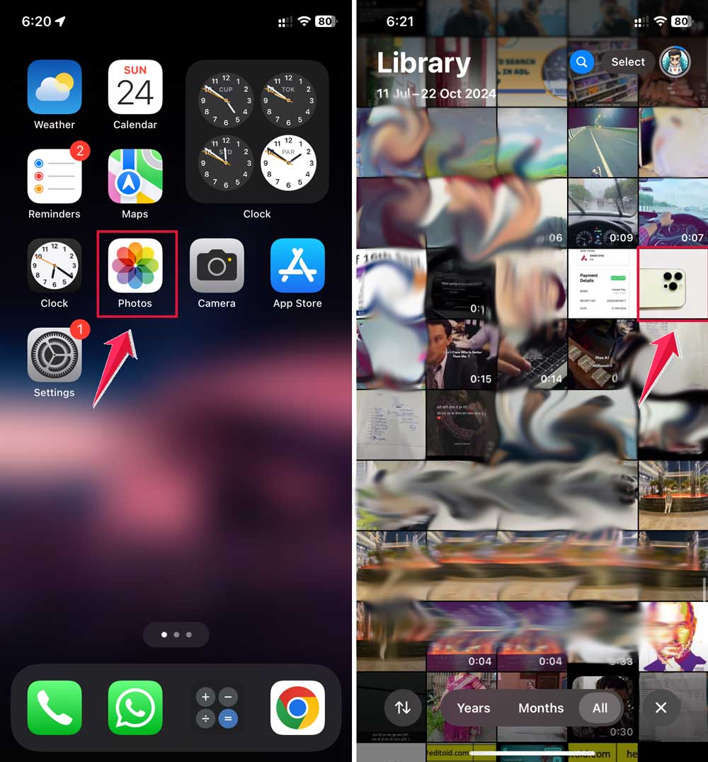 click on photos then select the photo apps iphone click on photos then select the photo apps iphone