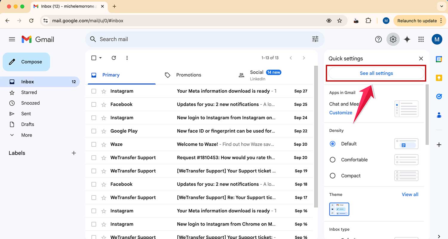 click on see all settings in gmail click on see all settings in gmail