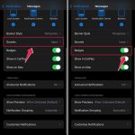 click on sounds then turn on badges