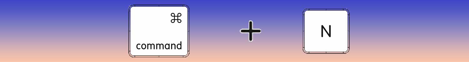 command plus N on mac