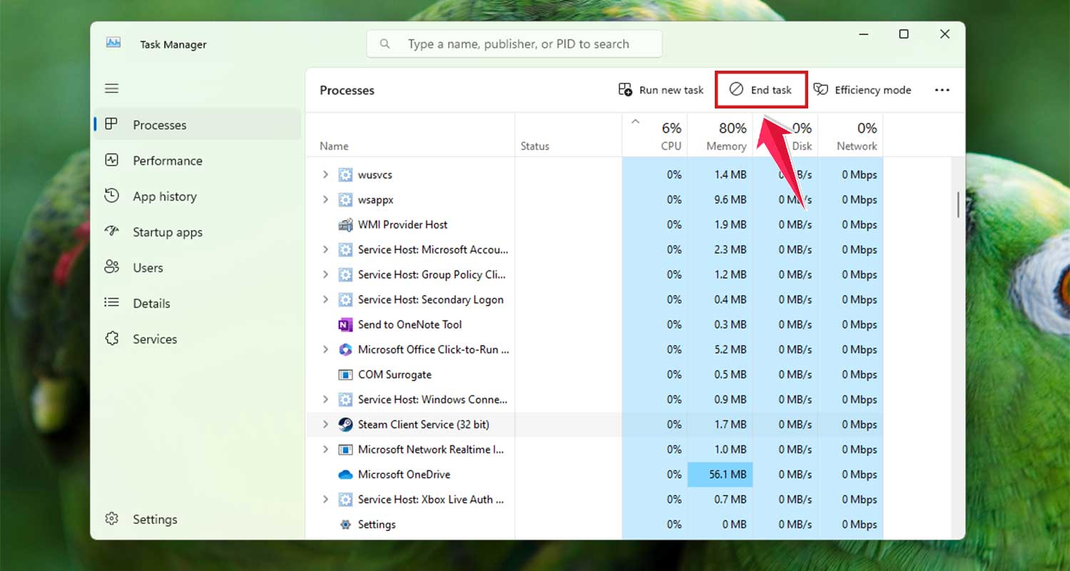 end steam game task in windows