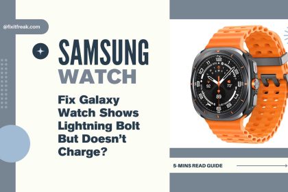 fix galaxy watch shows lightning bolt but does not charge featured