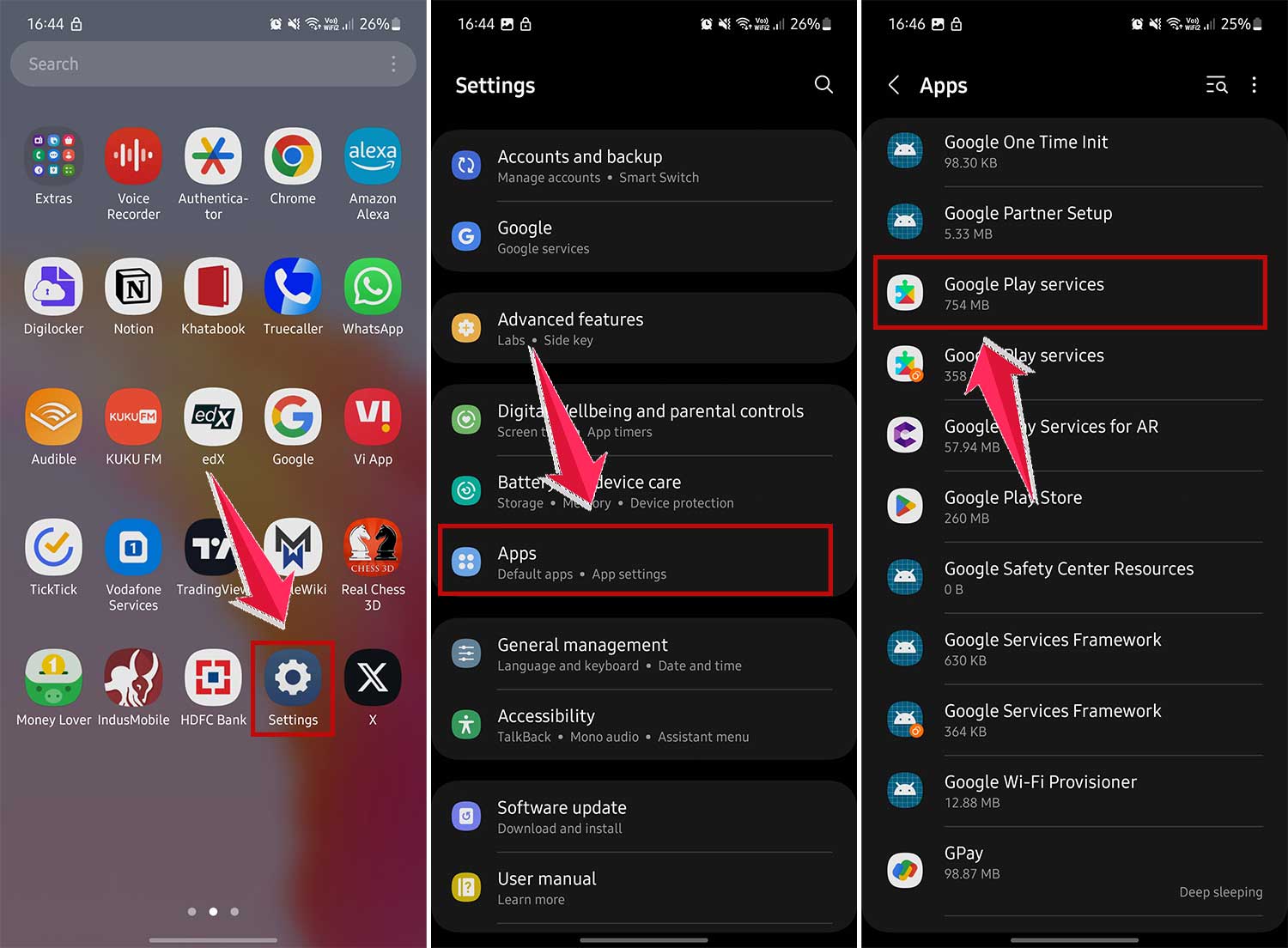 go to google play services in app settings in android go to google play services in app settings in android