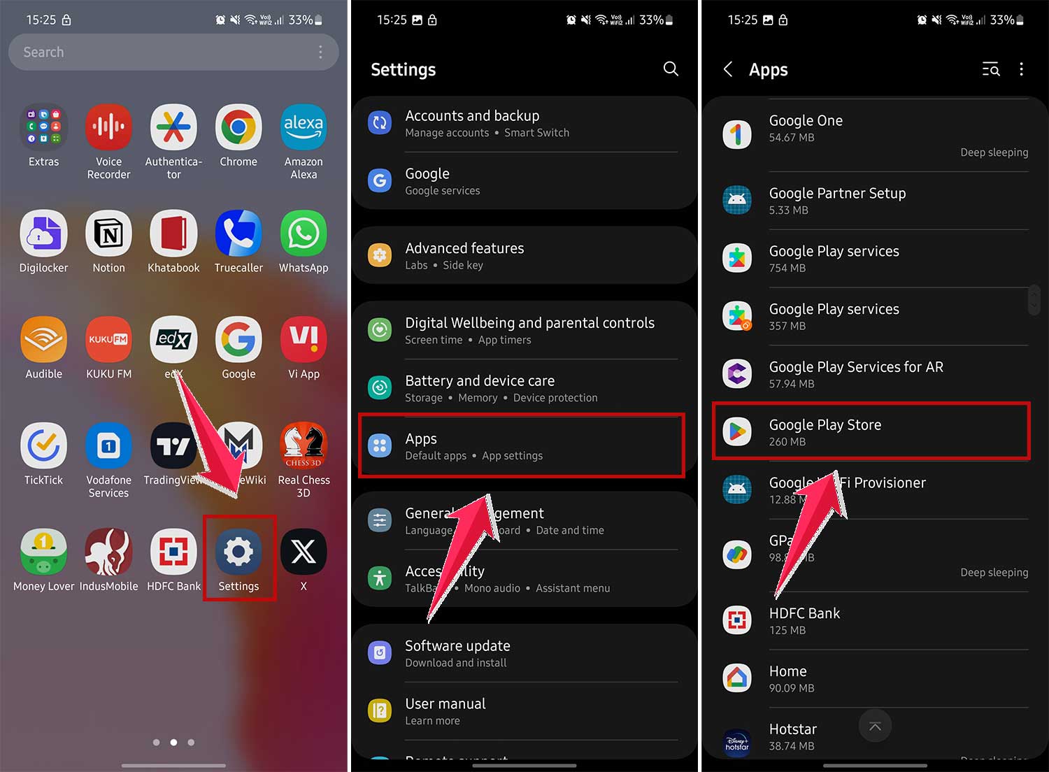 go to google playstore in apps in settings in android go to google playstore in apps in settings in android