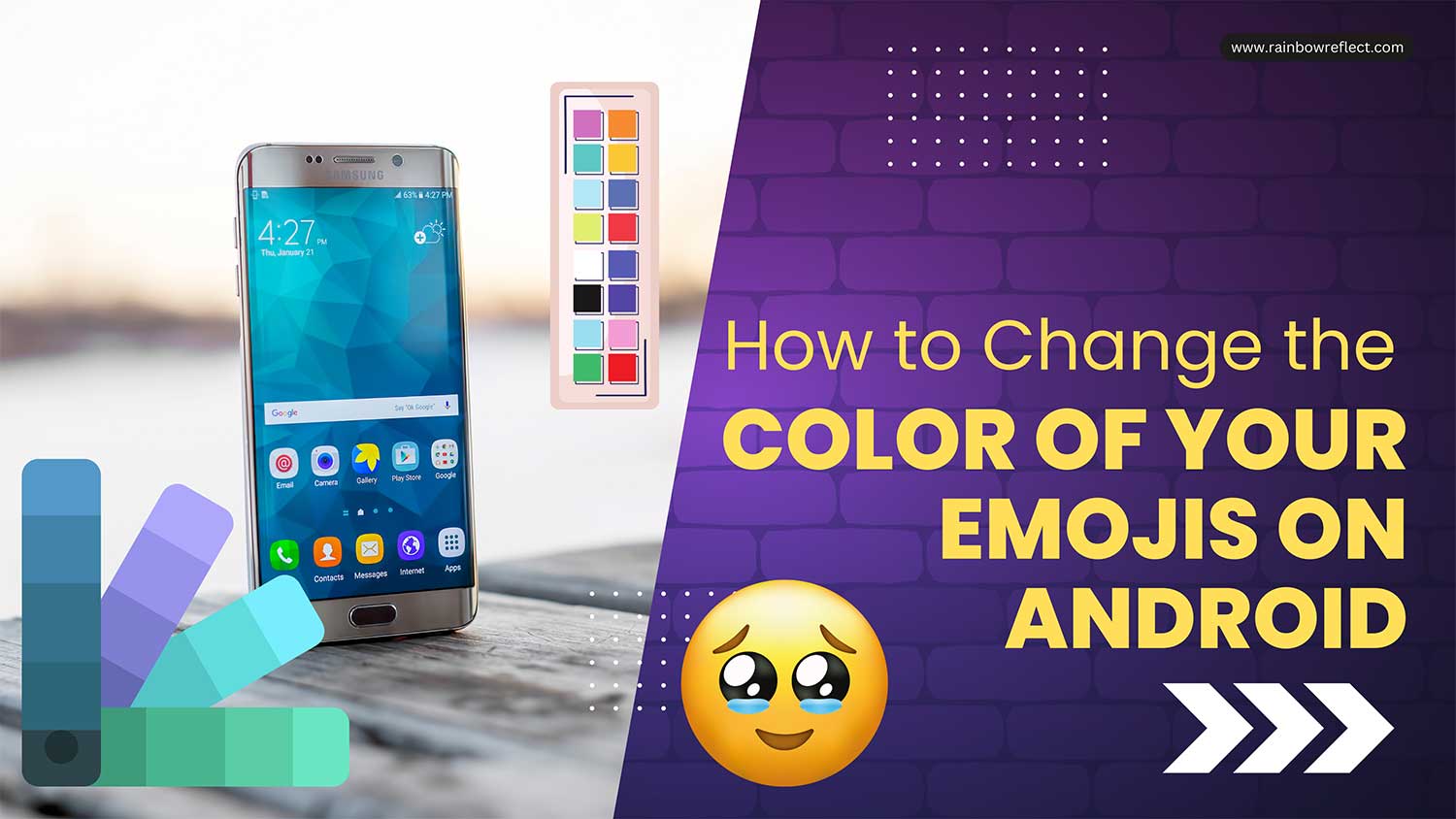 how to change color of your emojis on android featured