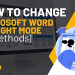 how to change microsoft word to light mode featured