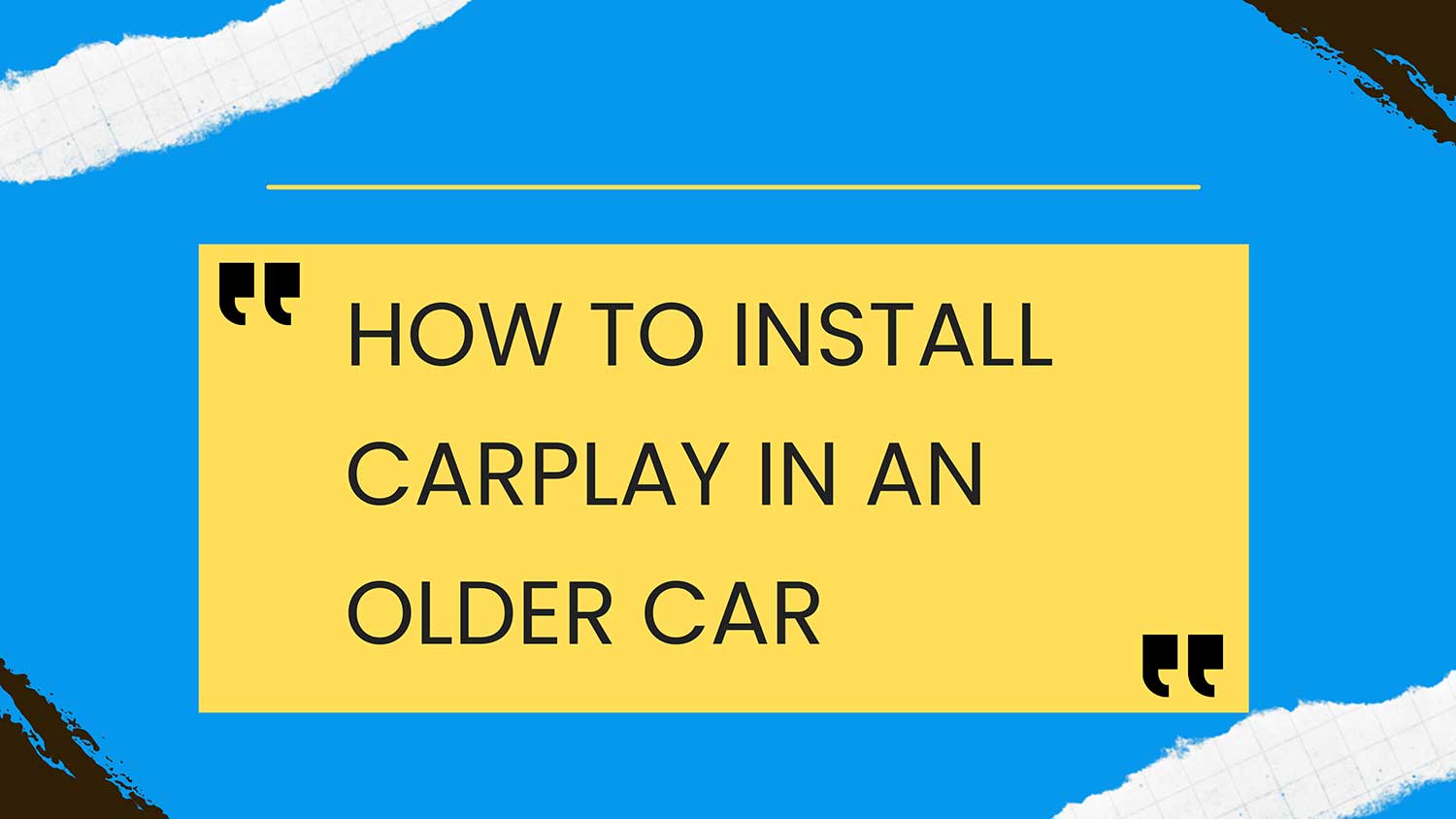 how to install carplay in older car featured