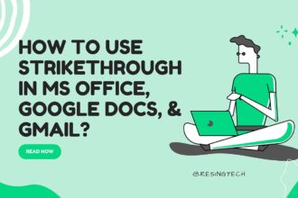 how to use strikethrough in ms office google docs and gmail featured
