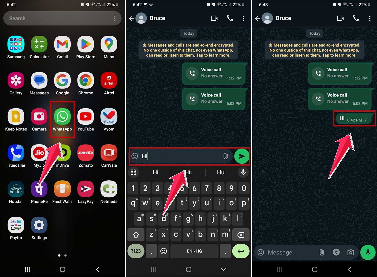 one tick message in whatsapp