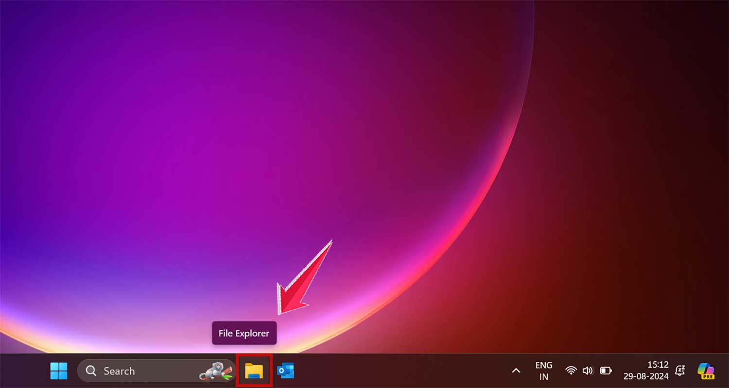 open file explorer in windows
