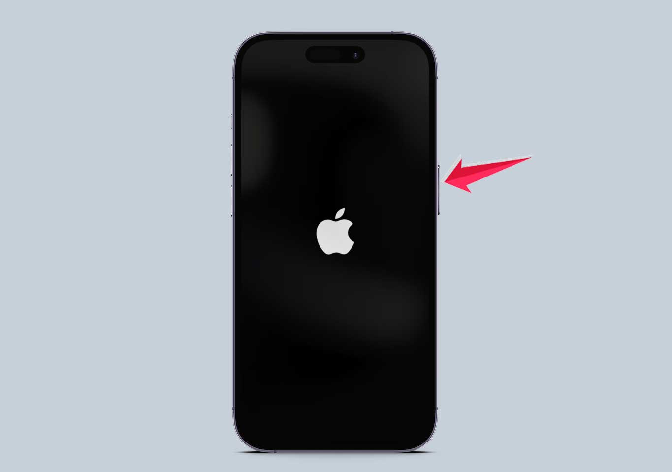 press power button in iphone