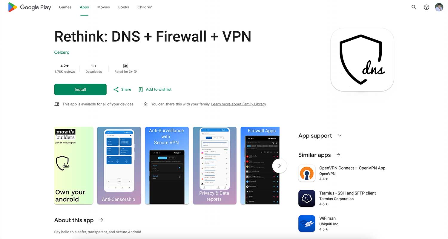 rethink app for android