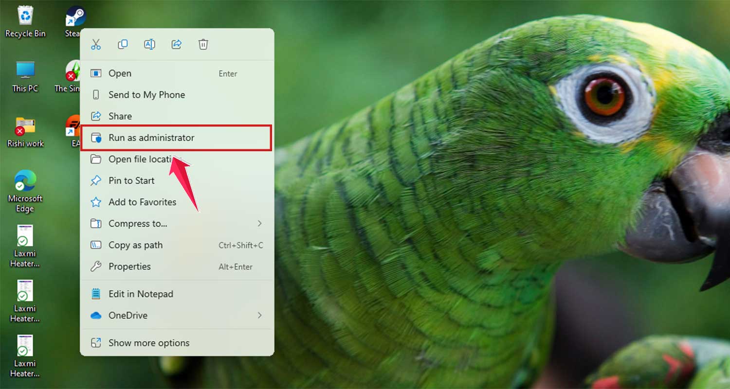 right click on steam icon and then run as administrator in windows