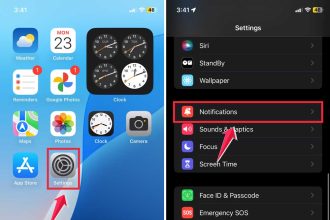 settings then click on notifications xl