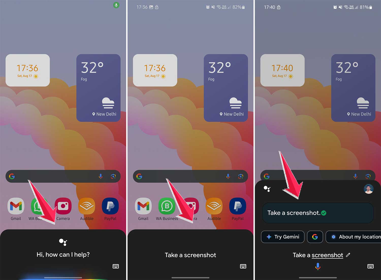 take a screenshot using google assistant in android take a screenshot using google assistant in android