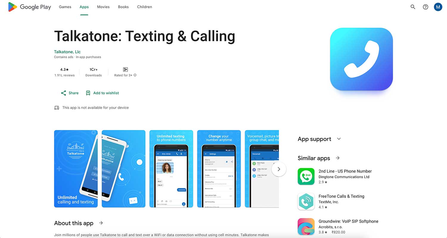 talkatone app in android talkatone app in android