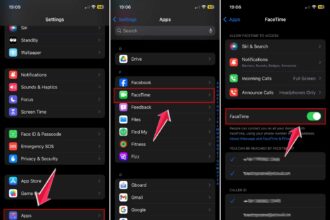 toggle off facetime in iphone