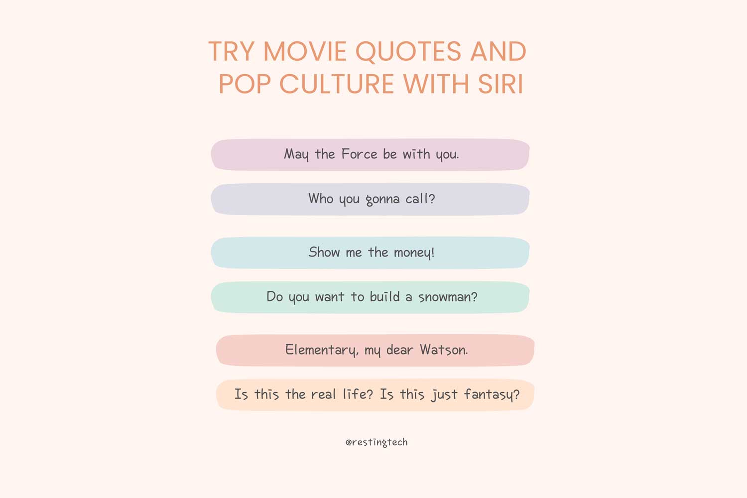 Try Movie Quotes and Pop Culture with Siri