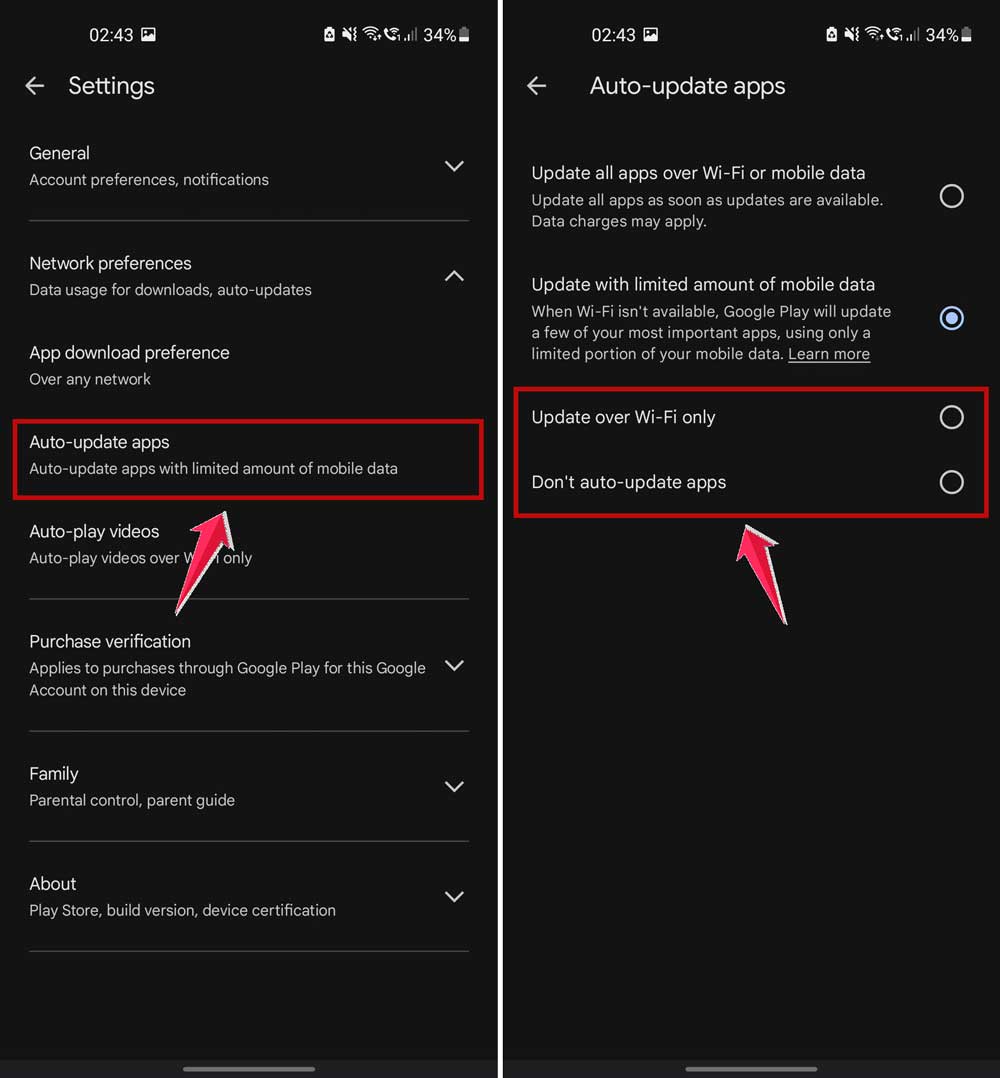 turn off auto update apps in playstore