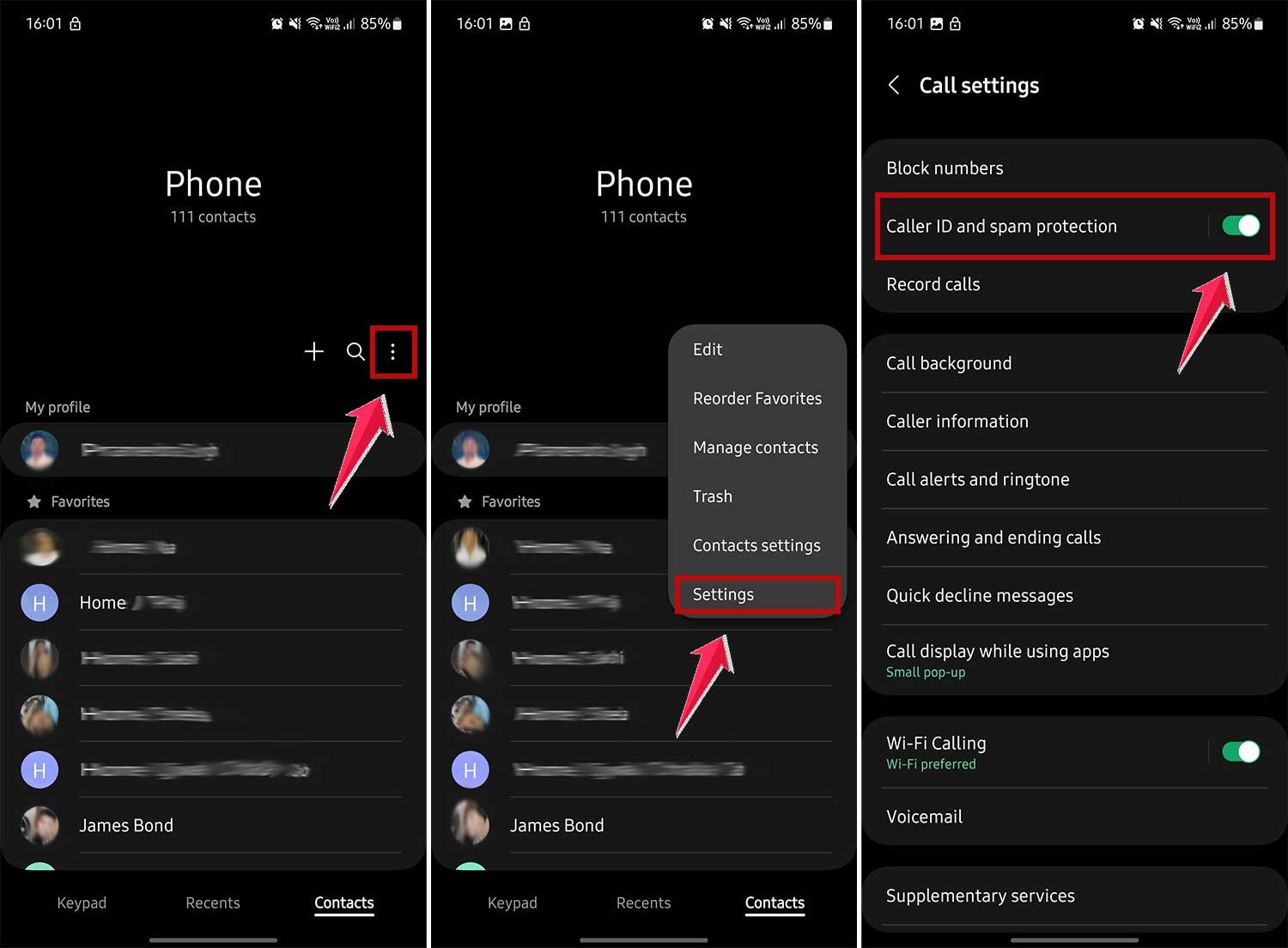 turn off caller id and spam protection in android turn off caller id and spam protection in android