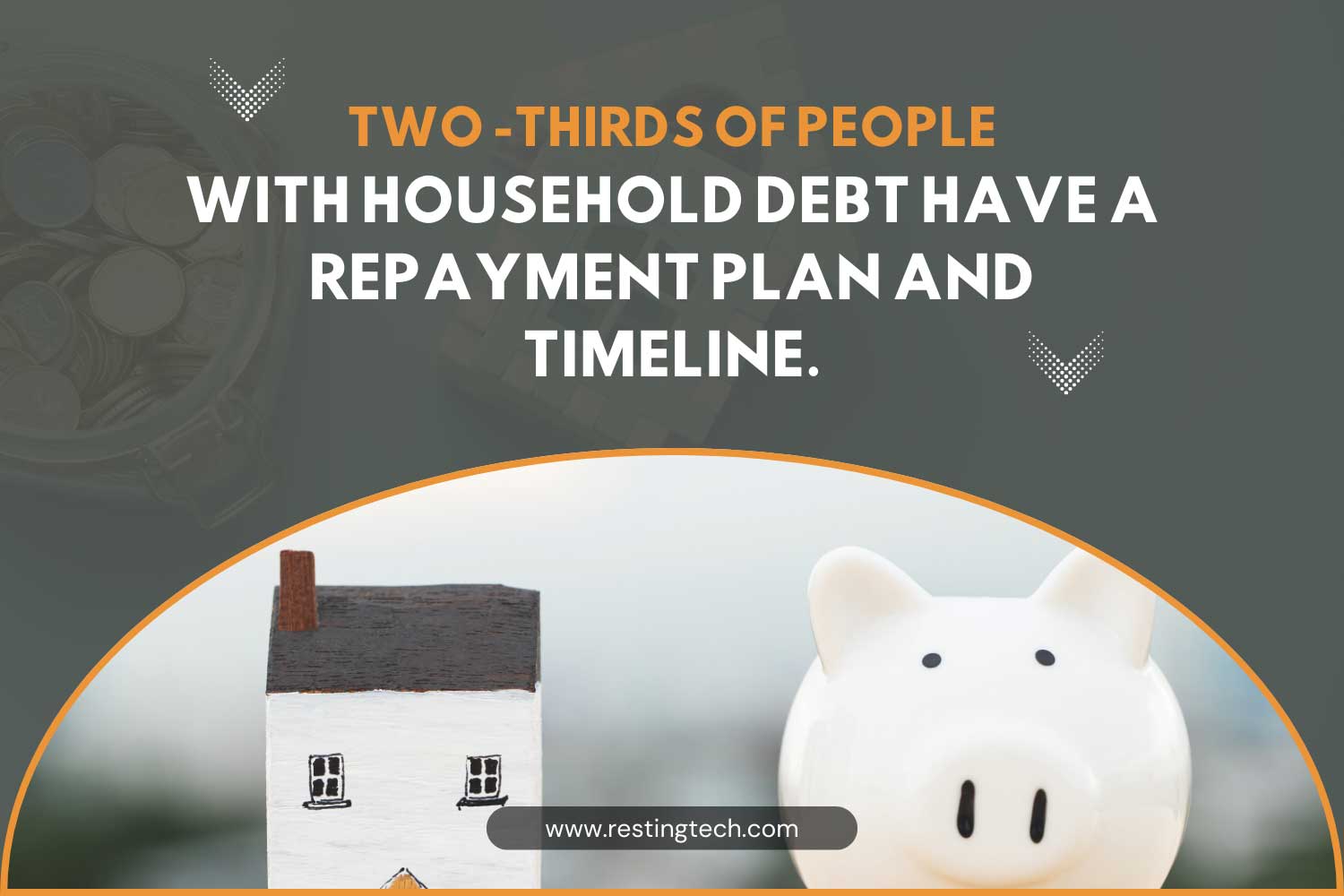Two thirds of people with household debt have a repayment plan and timeline